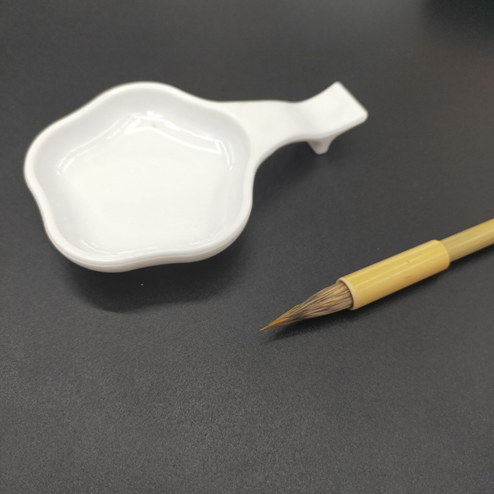 40 Stuks Kwast Wassen Gerechten Desktop Inkt Houders Plastic Inkt Platen Kantoor Inkt Levert