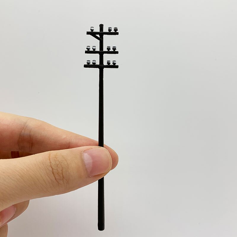 1:87 power line pole,OO/HO scale utility pole,model railroad layout, model trains, model rail ways