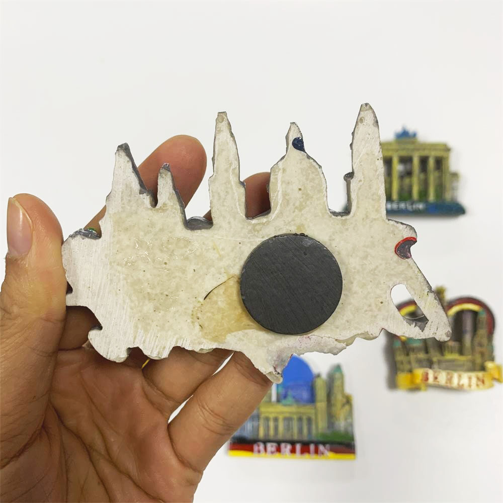 Country Fridge Magnets Germany Berlin Budapest Tourist souvenir Fridge Magnet Sticker World Travel Collection Magnetic
