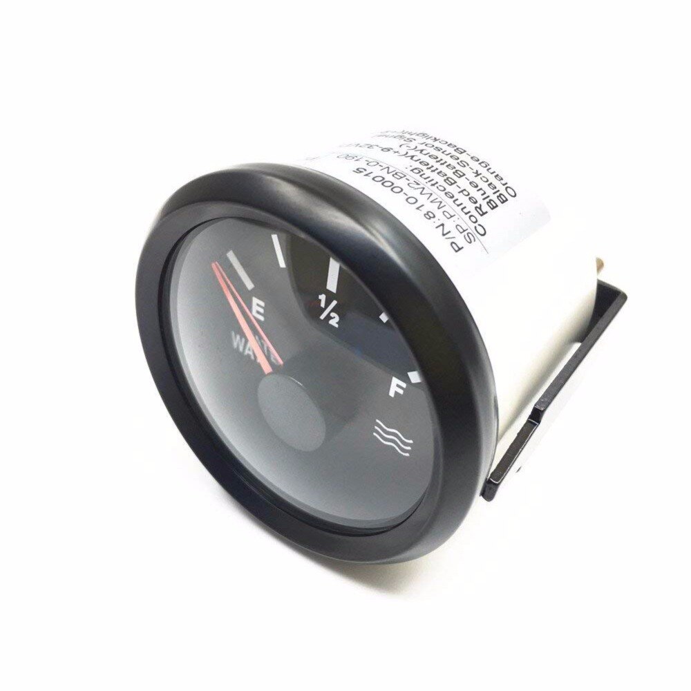 52 Mm Marine Water Niveau Gauge 190ohm Water Tank Level Gauge Indicator Voor Boot Met Backlight 9 ~ 32V