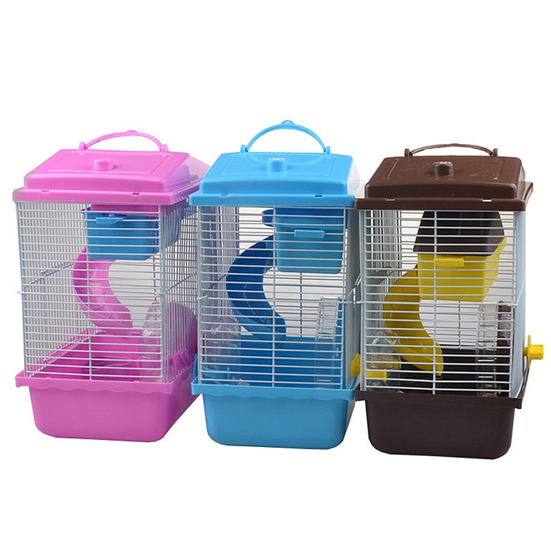 Pet Cage Hamster Cage Hamster House Double Layer House for Hamster Pet 1PC