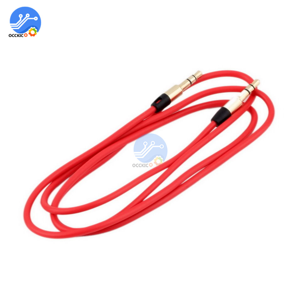 Aux-kabel jack 3.5mm audiokabel luidsprekerdraad mannelijk naar mannelijk audio aux-kabel voor hoofdtelefoons auto aux-kabel