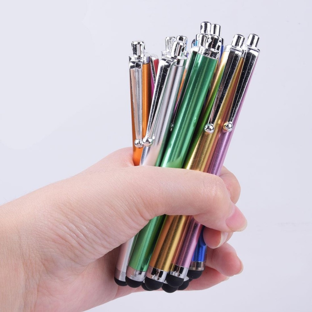 5 pièces 10 pièces en métal tablette stylo avec stylo pince stylet écran tactile pour tablette PC pour téléphone Pad stylet capacitif