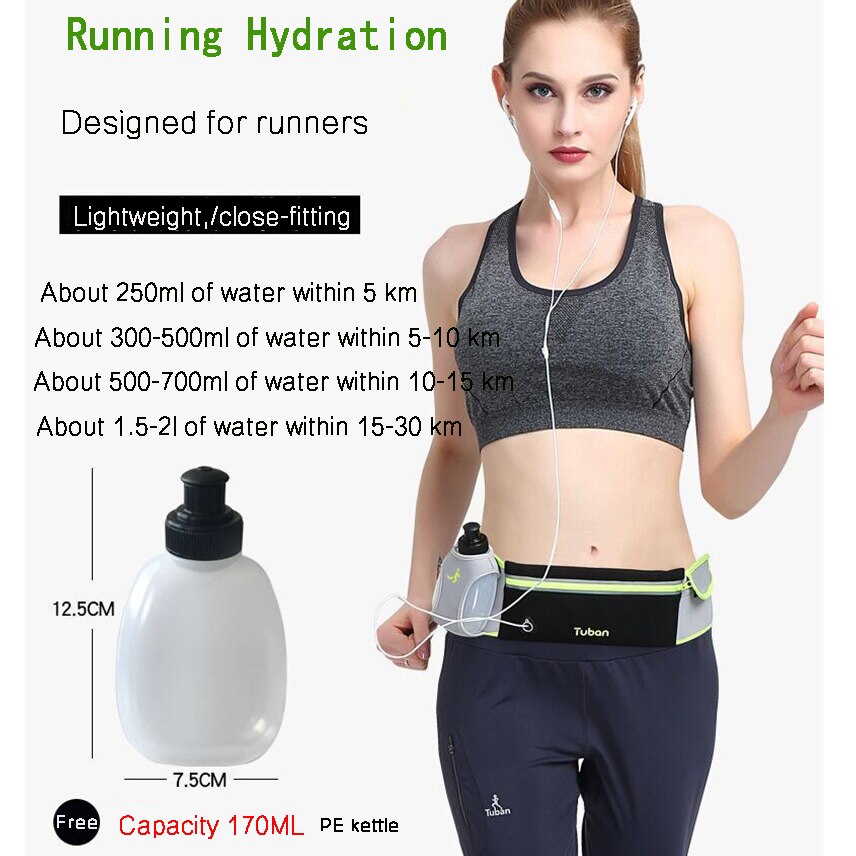 Dames grote capaciteit sporttas hardloopheuptas jogging waterdichte fietstas outdoor telefoon antidiefstal rugzak heuptas