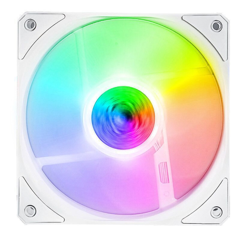 120 ARGB Computer Case CPU Cooling Fan White Frame Silent 5V Addressable PWM Cooler Master Radiator Replaces Fans
