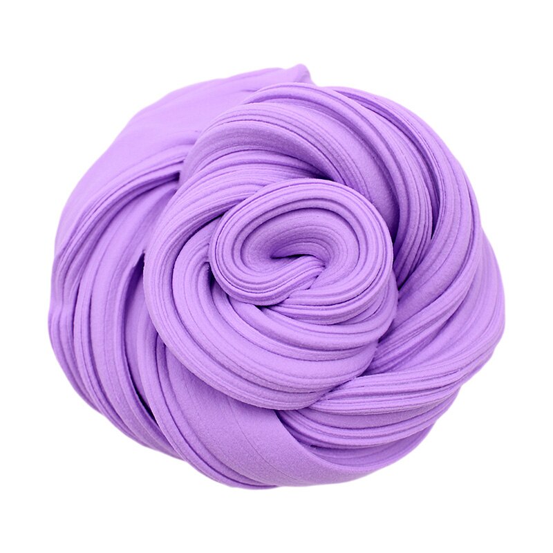 Colorful Fluffy Floam Slime Foam Beads Supplies Antistress Cotton Clay Magic Sand Toy Intelligent Plasticine for Kids: Purple Slime