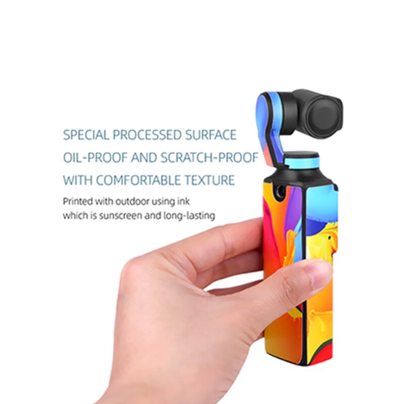 PVC Stickers For Palm Handhold Gimbal Colorful Camouflage Decals Film Skin Stickers Easy To Use Stickers For FIMI PALM Camera