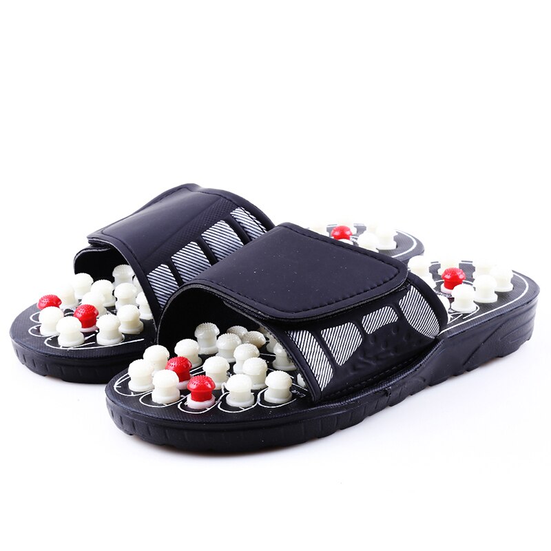 Acupunt Massage Slippers Strand Sandaal Mannen Voeten Acupressuur Therapie Roterende Voet Massager Schoenen Platte Slippers: 8
