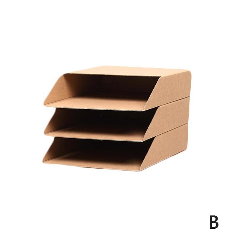 Desktop File Storage Finishing Box Multi-layer DIY Desk Organizer Cabinet Holder Paper Stationery Office Drawer Cabinet Fil I0P2