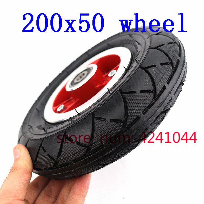 200x50 Electric Scooter Tyre With Wheel Hub 8" Scooter Tyre Inflation Electric Vehicle Aluminium Alloy Wheel Pneumatic Tire