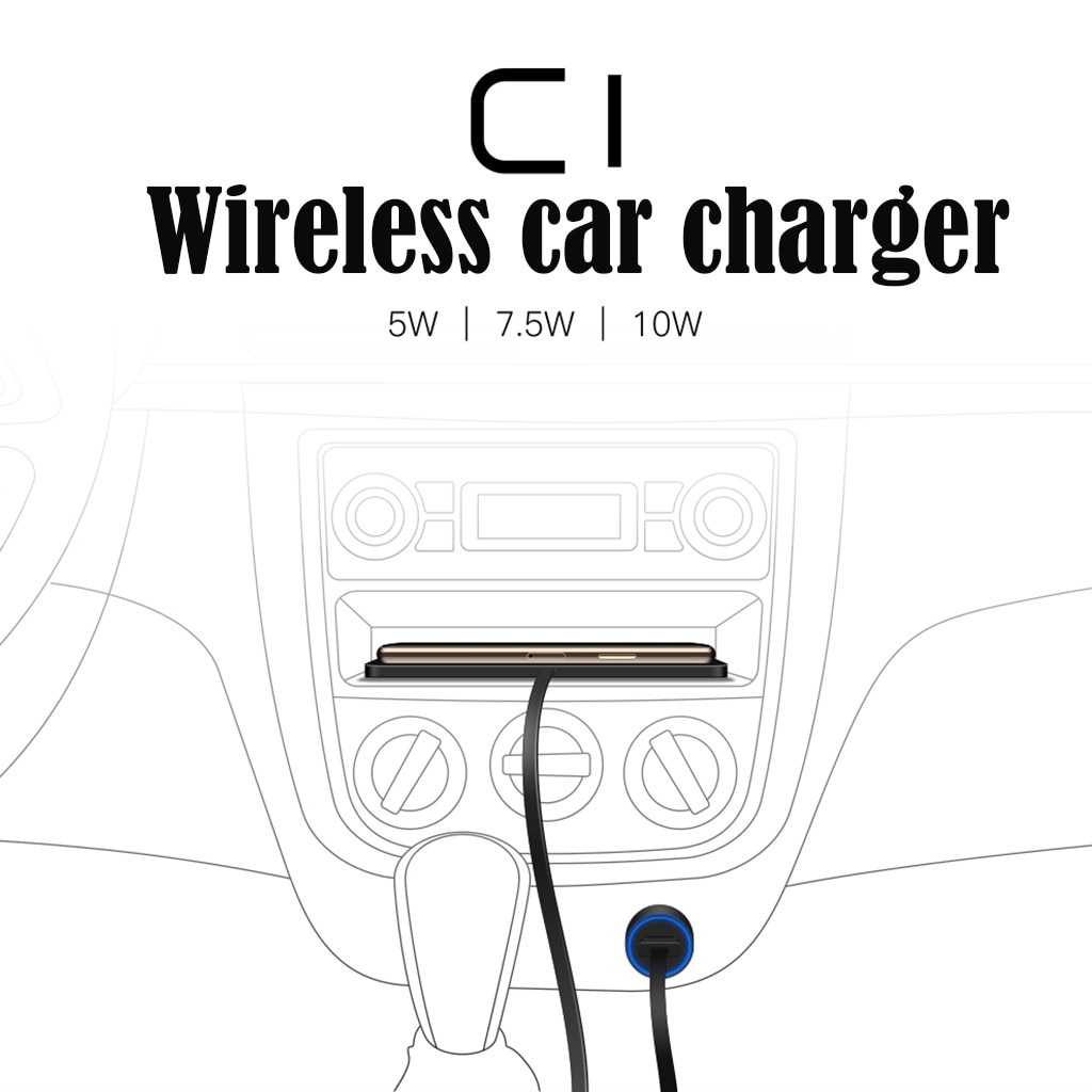 Ouhaobin Draadloze Autolader Siliconen Pad Met Gps Houder Qi Standaard Draadloze Oplader Voor Samsung Galaxy Note8 Voor Iphone X