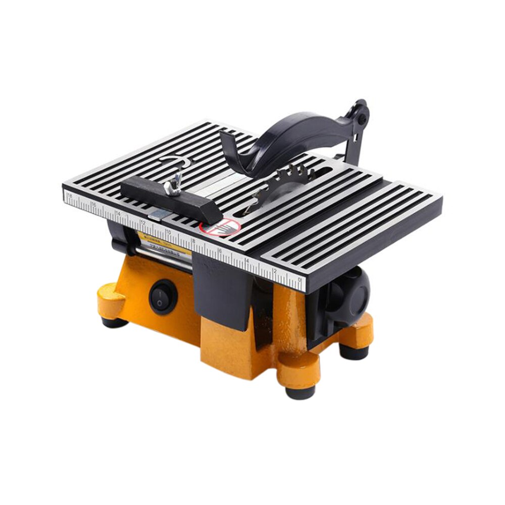 Mini serra de mesa multifuncional, 220v, para cortar madeira, cobre e alumínio, 4 polegadas