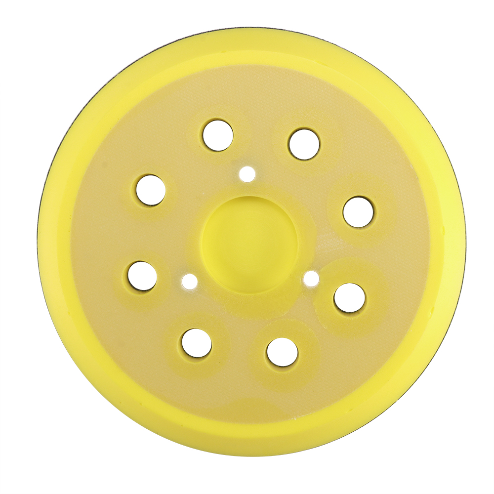 5 Inch(125mm) 8-Hole Soft Sponge Interface Pad for Sanding Pads and Hook&Loop Sanding Discs for Uneven Surface Polishing