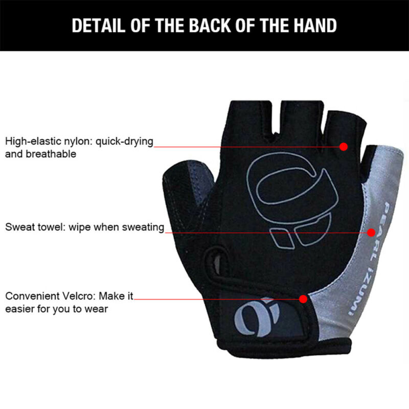 Fietsen Anti-Slip Anti-Zweet Mannen Vrouwen Half Vinger Handschoenen Ademend Anti-Shock Sport Handschoenen Fiets fiets Handschoen