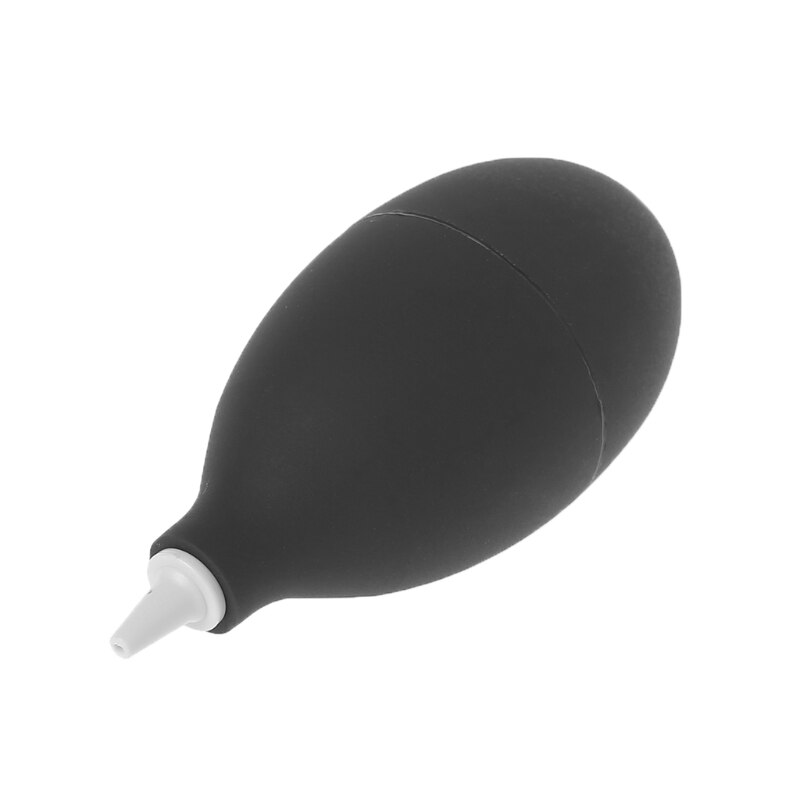 Rubber Metalen Mond Air Blower Pomp Dust Cleaner Tool Voor Digitale Camera Lens: Black