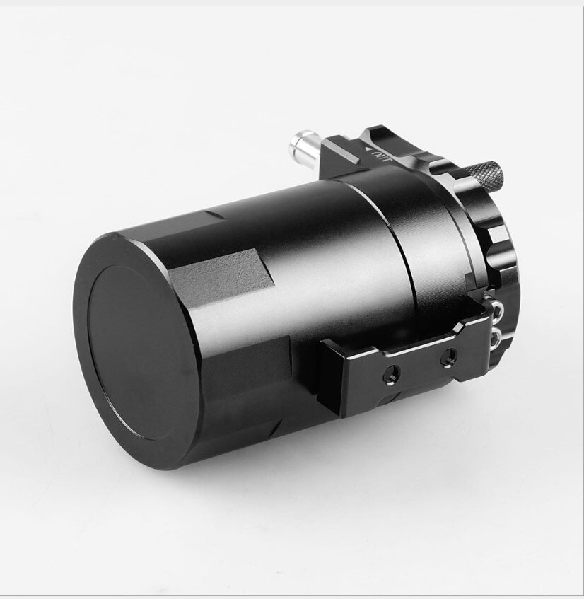 Aluminum Oil Catch Can Reservoir Tank Black Polish Baffled Universal