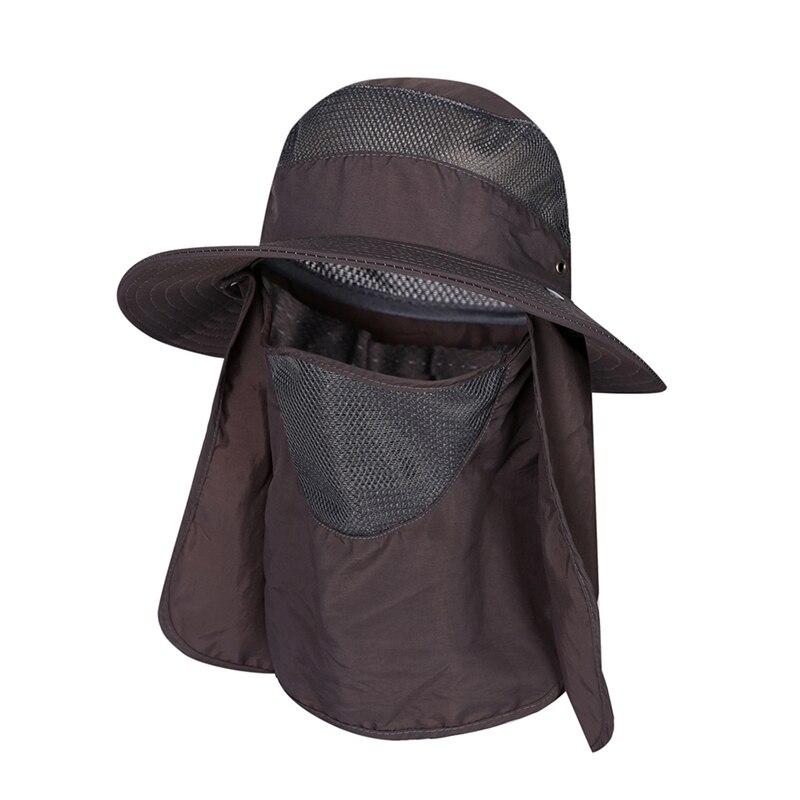 Fishing Flap Caps Men Women Quick Dry 360 Degree Sunshade UV Protection Removable Face Mask Ear Neck Cover Face Sun Cap: SH