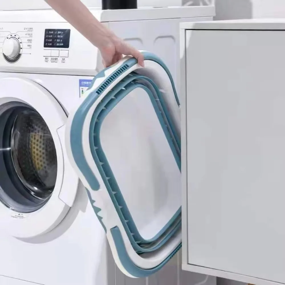 Opvouwbare wasmand Ellips Ovale badkuip - Draagbare waskuip Ruimtebesparende wascontainers Home Organizer Basket