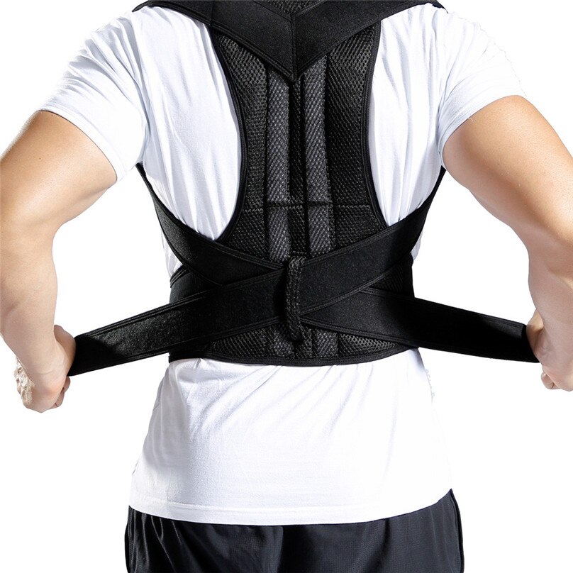 Posture Corrector Comfortable Back Support Brace Shoulders and Upper Back to Proper Position &4jj22