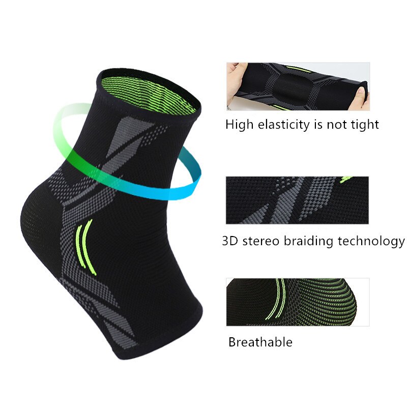 1 PCS Ankle Brace Compression Support Sleeve Elastic Breathable for Injury Recovery Joint Pain basket femme Foot Sports Socks