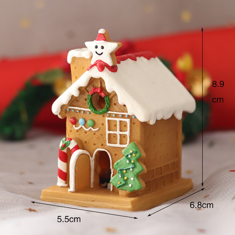 Kerst Cake Ornament Insert Card Plug-In Oude Man Schoenen Slee Sneeuwvlok Bakken Decoratie Herten Kerst