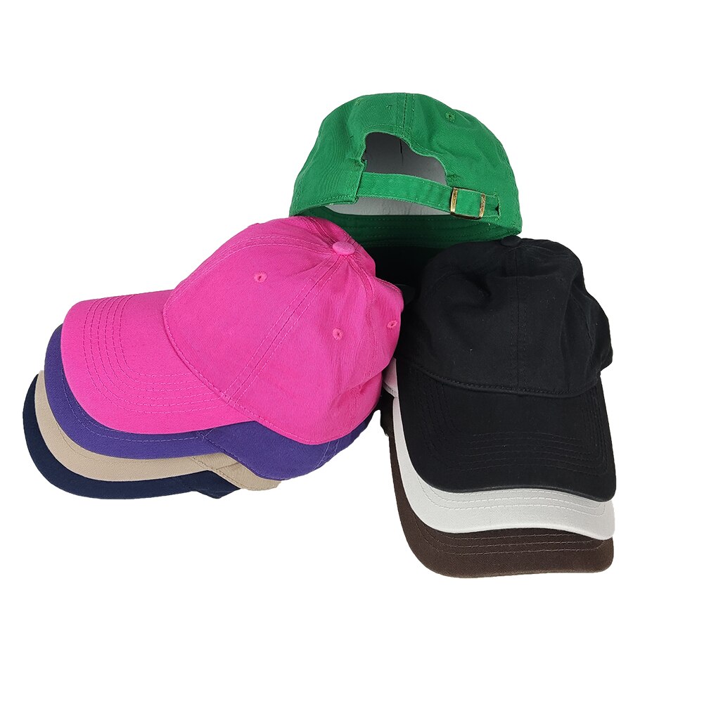 Gorra de béisbol ajustable para hombre y mujer, gorro Unisex de Color sólido con protección solar, Snapback, para primavera y verano