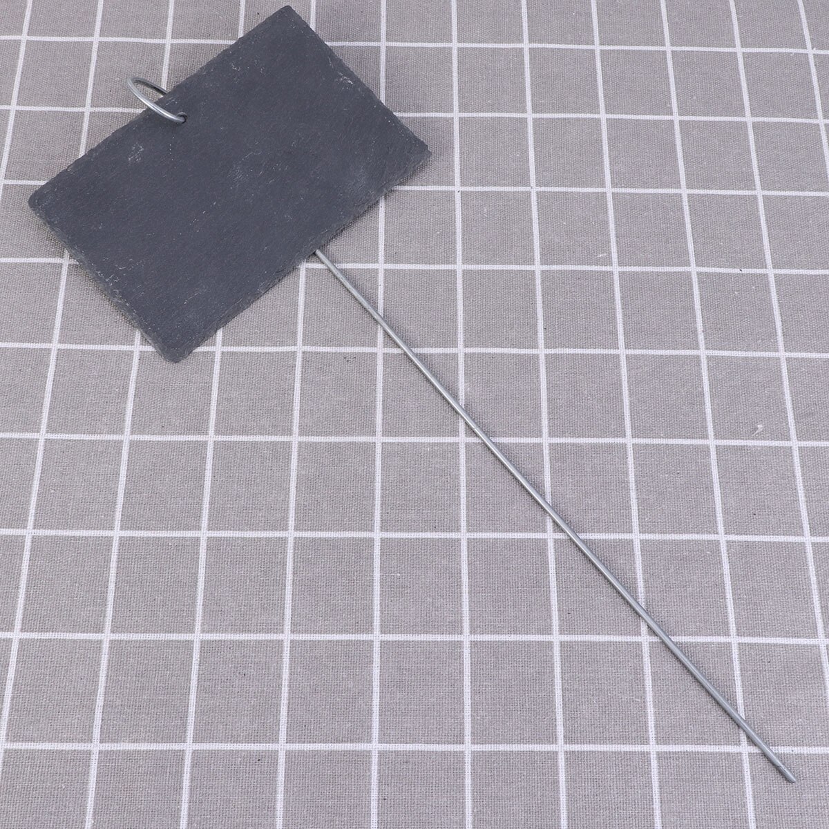 1 Set Slate Gardening Labels Plant Indentifier Display Sign Rectangular Plant Iron Hanging Label Farm Pots Flower Bed A50