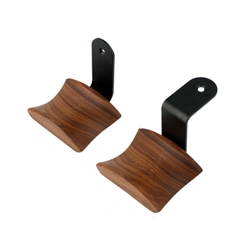 Universele Hoofdtelefoon Stand Hout Geen Splicing Headset Houder Hanger Muur Gemonteerde Koptelefoon Haak Metalen Display Rack Clearance 1Pc