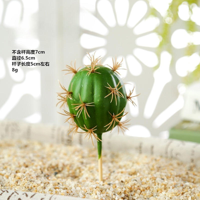 Kunstig grøn kaktus plast kunstig plante sukkulent potteplante tropisk kaktus hjem og kontor skrivebordsdekoration: Mælkehvid