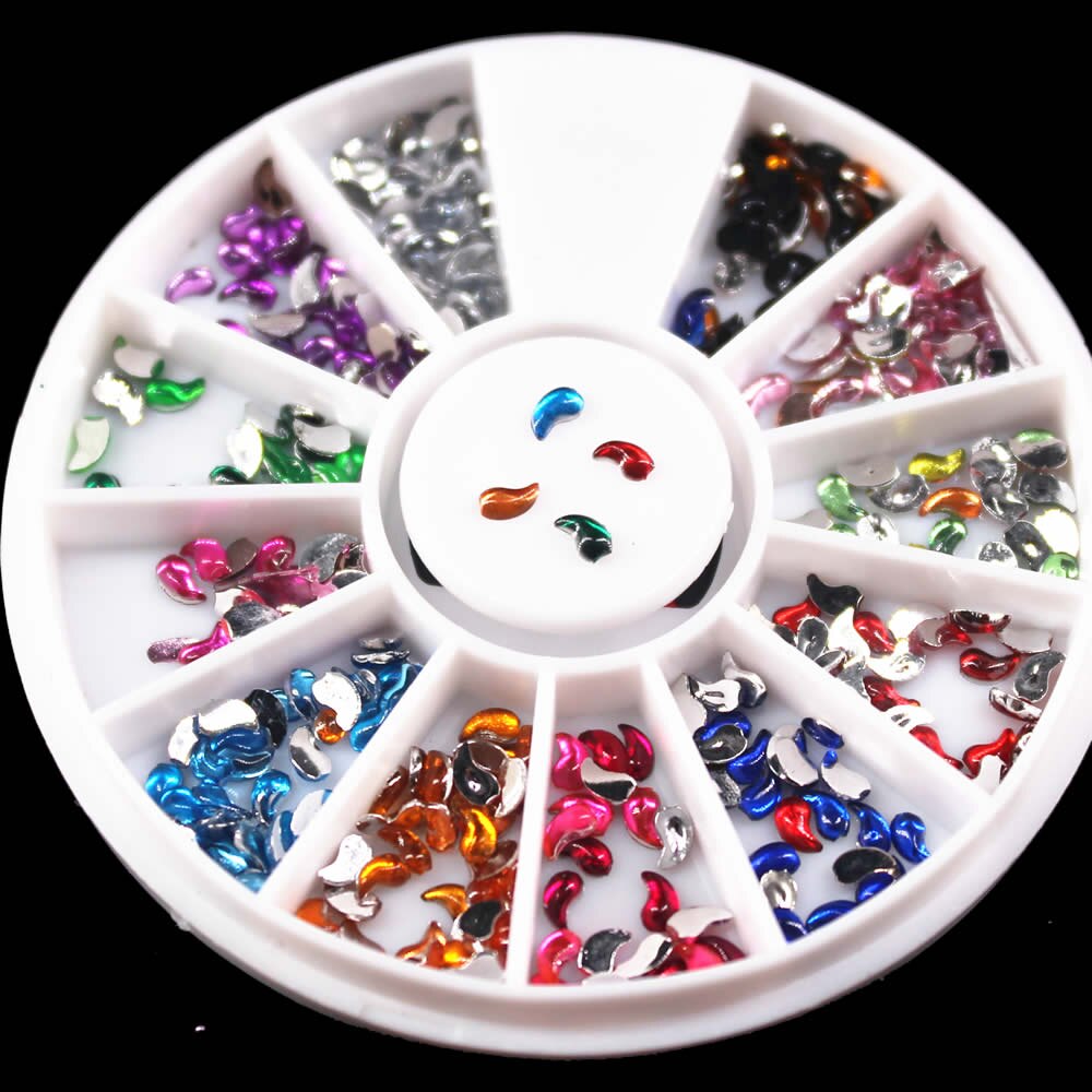 1 pièces délicat ornement ongles strass 2mm acrylique Nail Art strass décoration pour UV Gel téléphone portable bricolage ongles NR66: 6