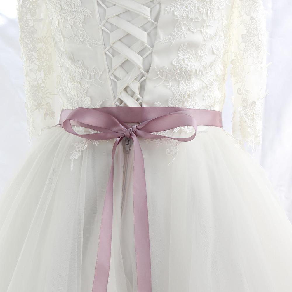 Trouwjurk Riemen Dames Riemen Dubbelzijdig Linten Bruidsjurk Riemen Bruiloft Riemen: dark purple