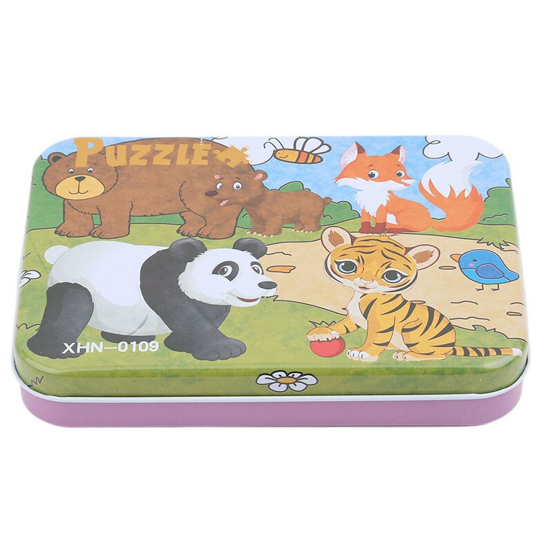 Kinderen Speelgoed Cartoon Houten 3D Puzzel Dieren Patroon Puzzel Kids Classic Educatief Speelgoed Kinderen Kids: panda