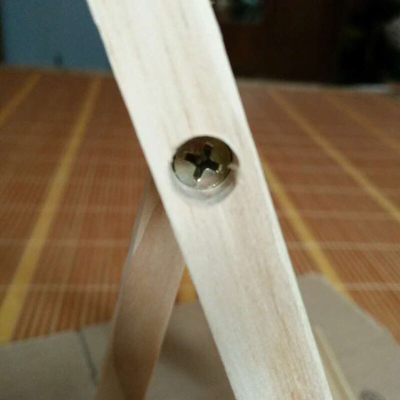 Naturligt trä mini staffli ram stativ display möte bröllop bord nummer namn kort stativ hållare målning hantverk