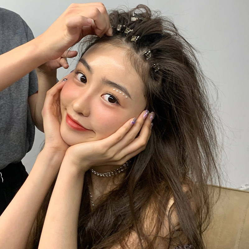 10/20 st hårvårdsklämmor metall näbbklämma lockigt hårnål hårvård hårbotten fluffigt hårnål för frisör frisör smink