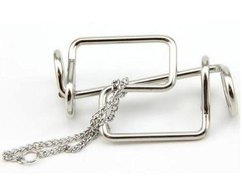 Iq Touw Metalen Houten Puzzel Logic Brain Teaser String Puzzels Spel Voor Volwassenen Kids: Model 11