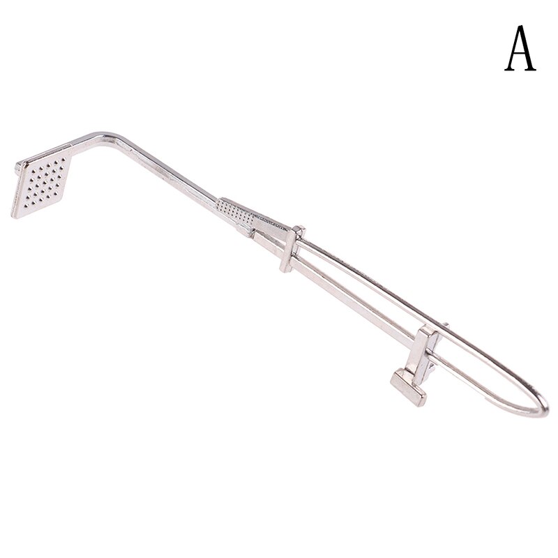 doll house Miniature Alloy Bathroom Bath Shower Mini Bathroom Bath Shower Model Pretend Toy for Doll Accessories: A