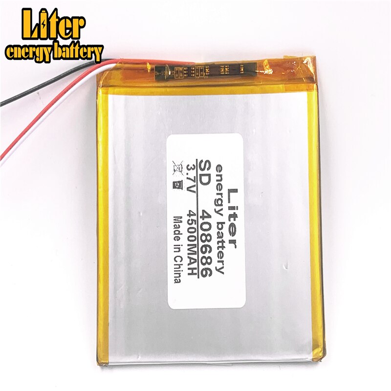 3 draht 3,7 V 4500 mAH 408686 408586 408585 Polymer lithium-ion/Li-Ion batterie für tablet pc Liter energie batterie