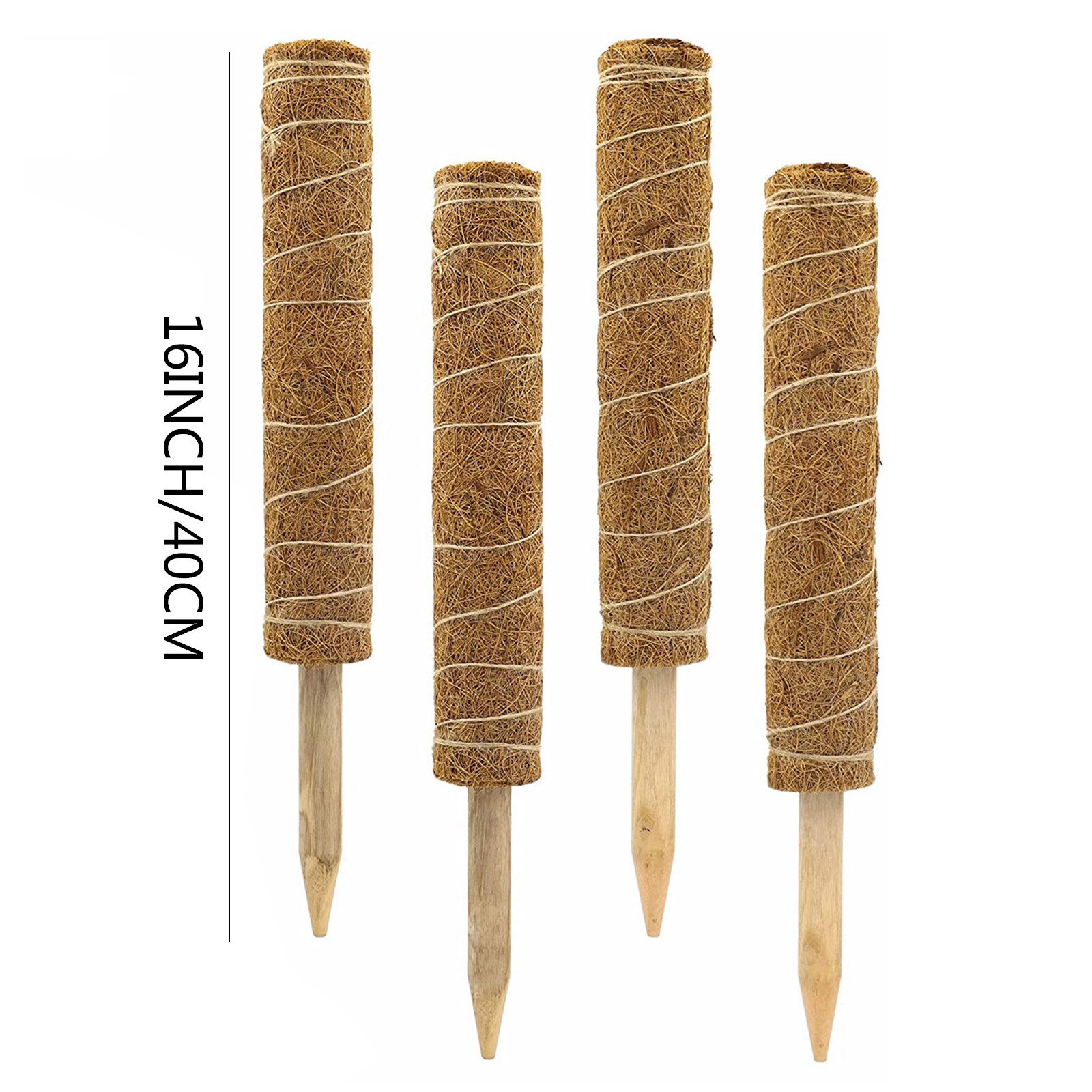 Plant Climbing Coir Totem Pole Safe Gardening Coconut Palm Stick For Climbing Plants Vines And Creepers Auxiliary Tools #4s: Default Title