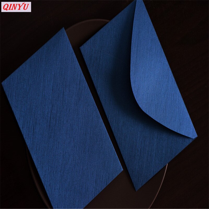 10Pcs 13*20cm Retro Gekleurde Blanco Papier Enveloppen Bruiloft Uitnodiging Wenskaarten zakelijke uitnodiging envelop 6z: Royal blue