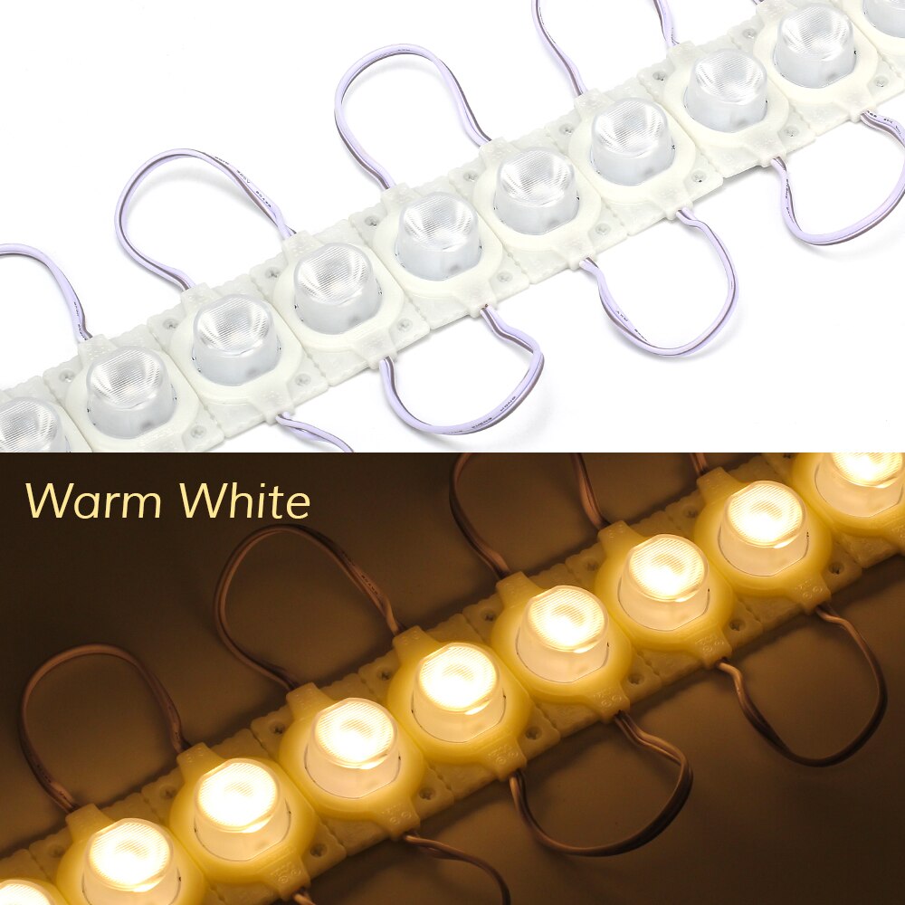 20PCS/Lot LED Module 1.5W 3030 LED CHIP IP65 Waterproof injection lens Super Bright Sign Advertising Backlight DC12V