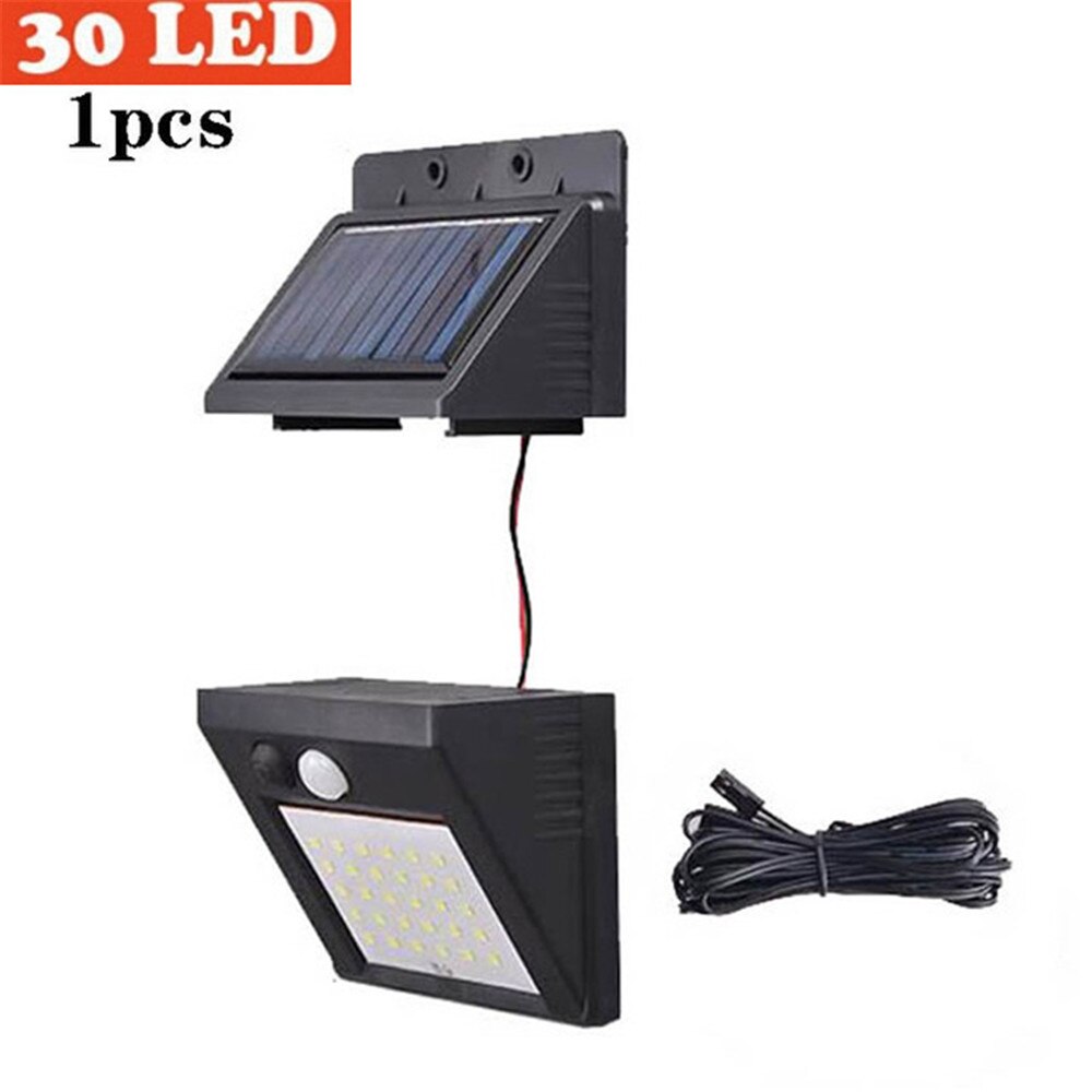 48/30 Led Waterdicht Solar Buitenlamp Outdoor Lamp Motion Sensor Detector Muur Light Path Garage Patio Verlichting Security Night L: Separated 1pc