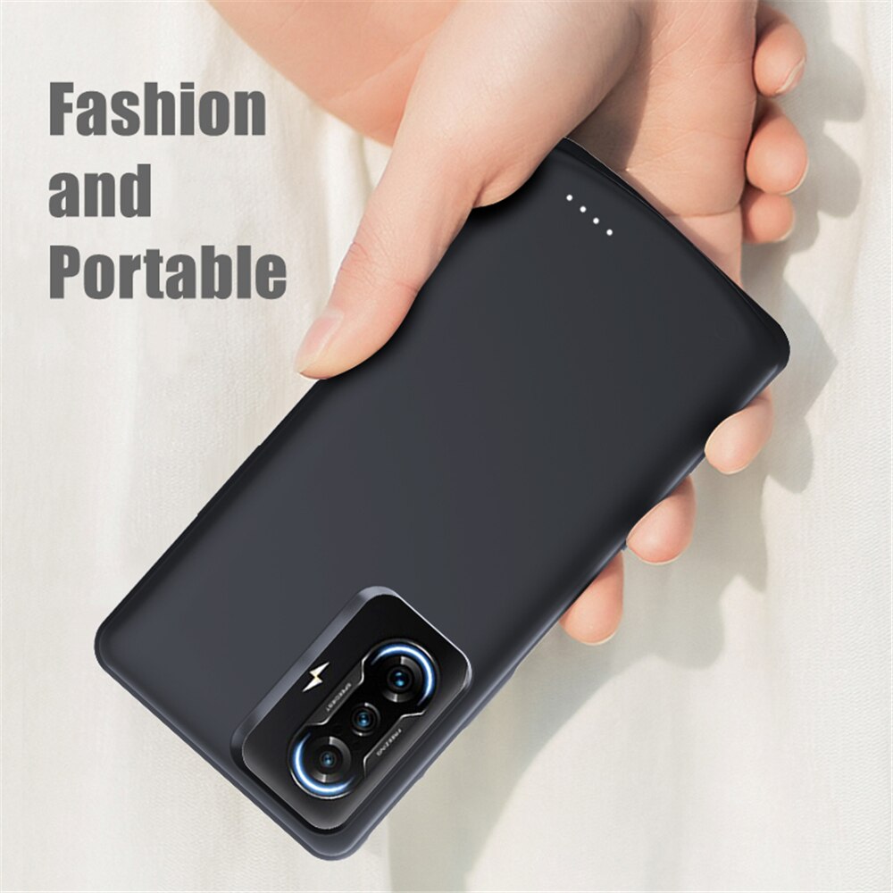 Acculader Gevallen Voor Xiaomi Redmi K40 Gaming Powerbank Case 6800Mah Siliconen Shockproof Externe Batterij Opladen Cover