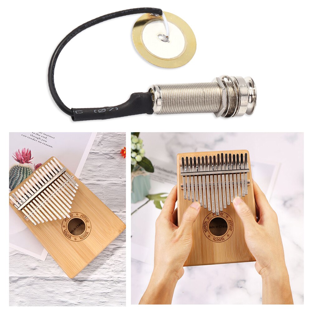 Kalimba-Pastilla piezoeléctrica para pulgar, accesorios para instrumentos musicales, 6,35mm
