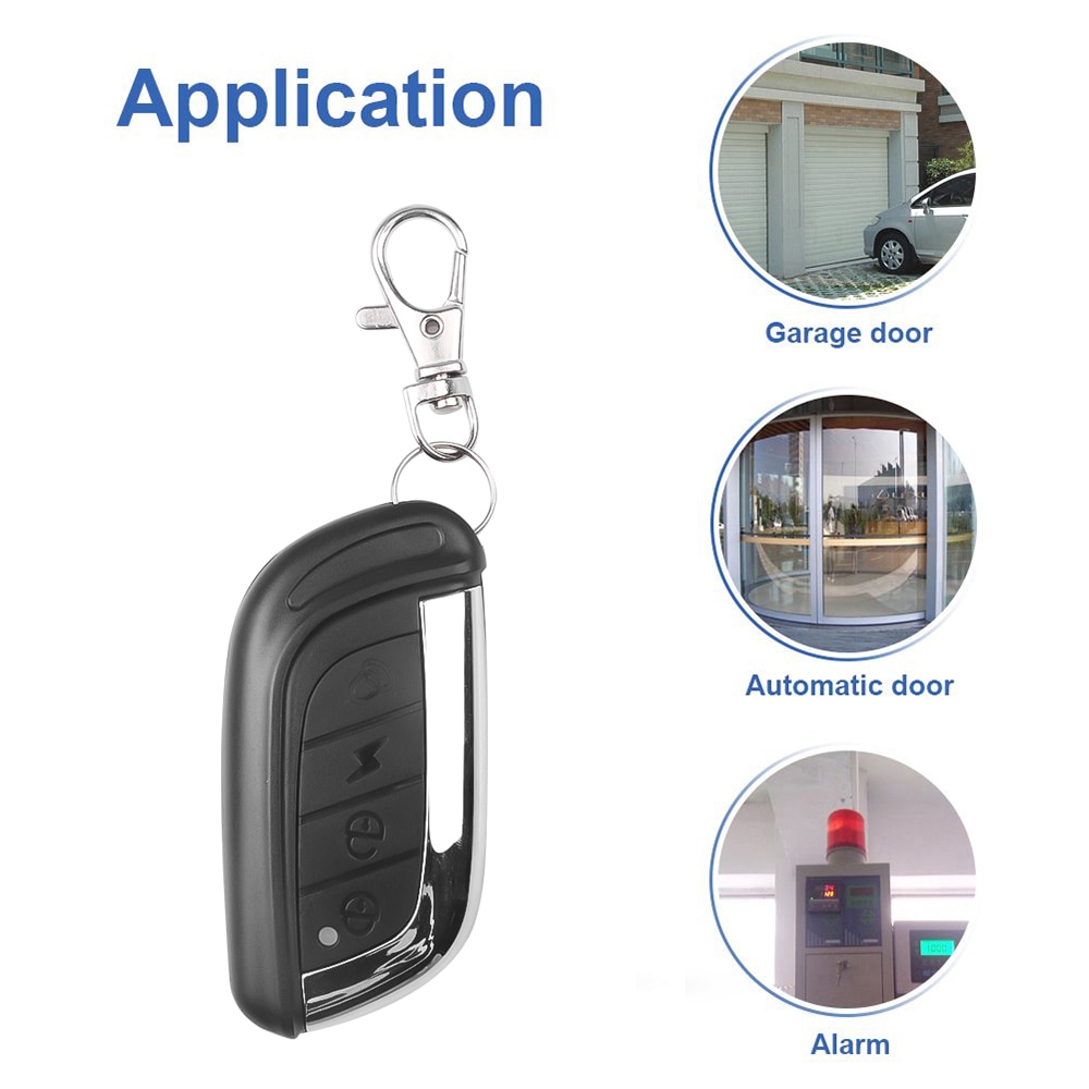 4-Key 315Mhz / 433Mhz Universal Remote Control Key for Alarm of Barrier / Electric Door / Garage Electric Vehicle