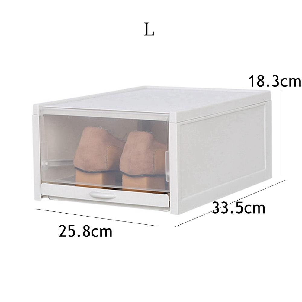Poussoir De Type Tiroir Boîte À Chaussures Chaussure Organisateur Tiroir Boîte à Chaussures En Plastique Transparent Ménage Maison Familiale Accessoires Directe