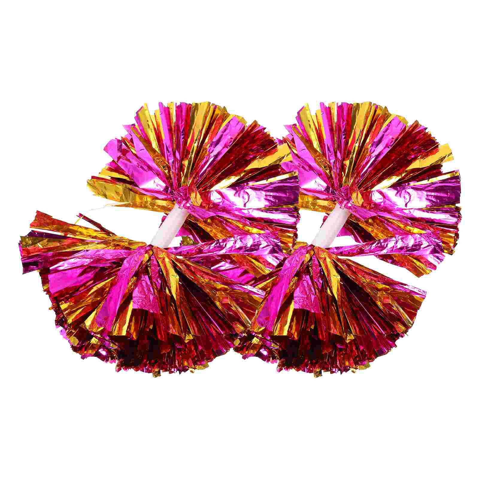 2 Stuks Cheerleader Pom Poms Perforamnce Prop Juichen Pom Poms Dansen Pom Poms Voor Party Concurrentie Sport