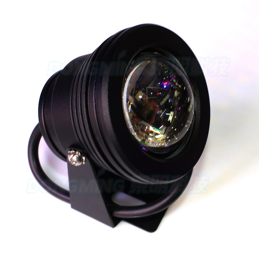4 stks Zwarte cover convex lens onderwater led lamp rood blauw groen onderwater led verlichting IP68 10 W led onderwater zwembad licht