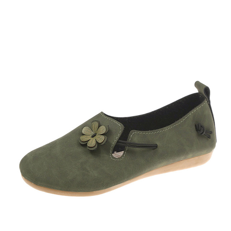 Kvinders efterårssko casual loafers rund tå mokkasiner slip on kvinde komfort platform kvindelige lejligheder dame sko