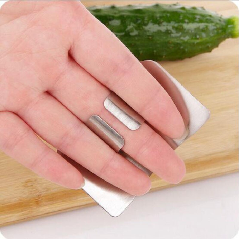 Cut finger protection device for kitchen cooking gadget utility proof stainless steel chopping hand guard LYQ
