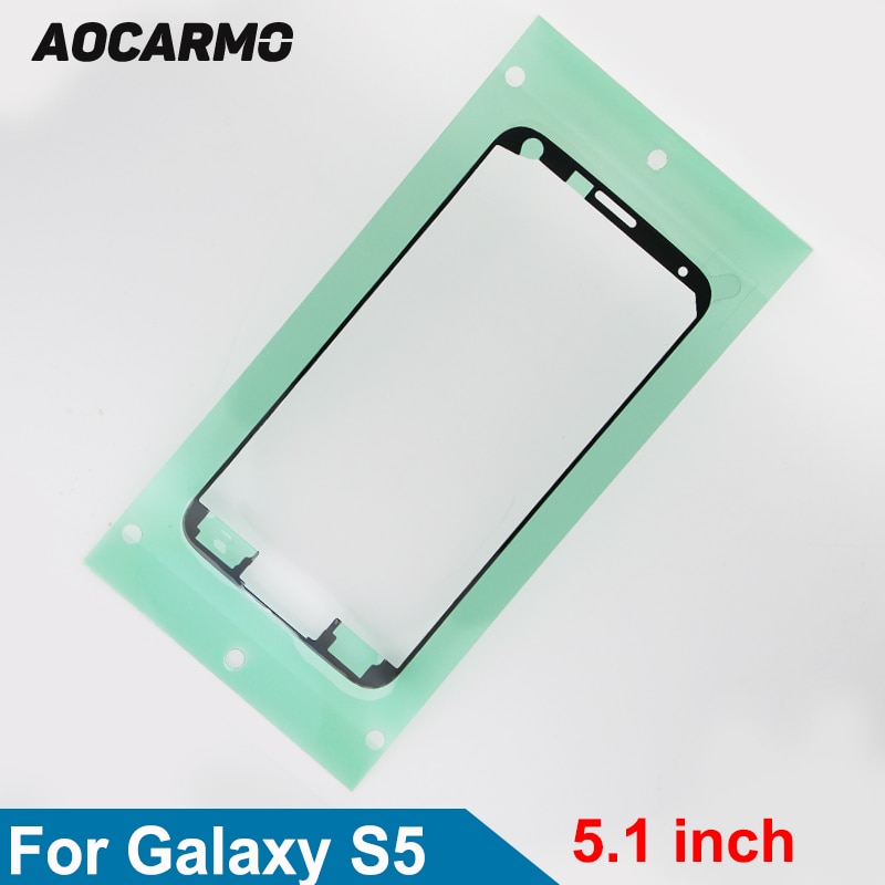 Aocarmo Lcd-scherm Sticker Touchscreen dubbelzijdig Waterdichte Plakband Voor Samsung Galaxy S5 5.1 inch